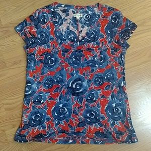 Maison Jules Floral Pattern T-shirt.